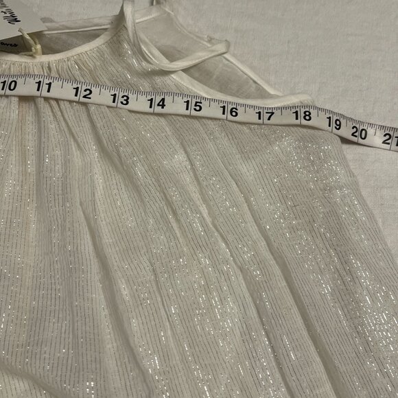 NWT White Waves Women’s Maxi Dress Beige Size S/M Boho Minimalist Summer Beach - Picture 7 of 10